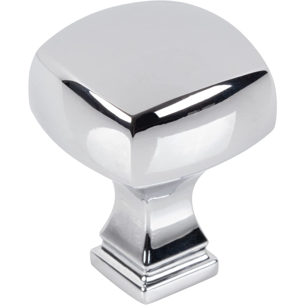 Jeffrey Alexander 278PC 1-1/8" Overall Length Polished Chrome Square Audrey Cabinet Knob