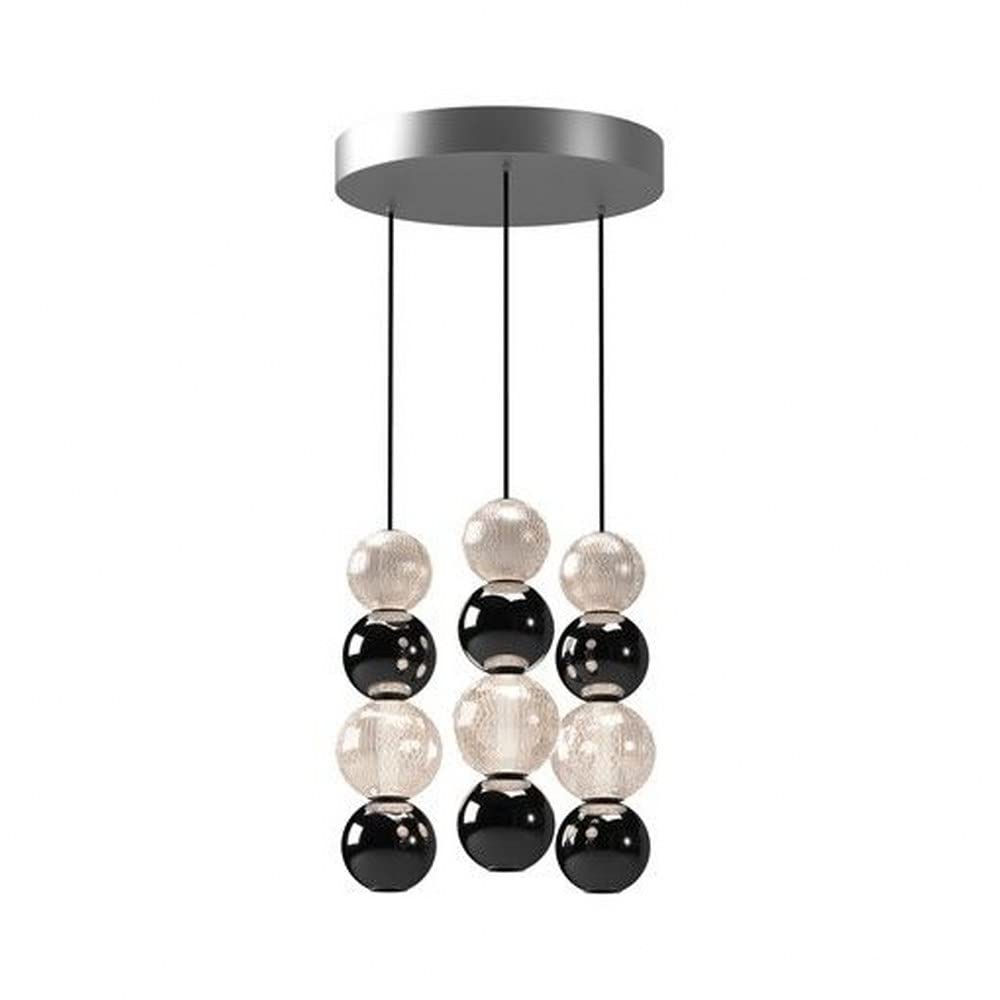 Kuzco MP321803PN ONYX 3 HEAD 15" MULTI-PENDANT POLISHED NICKEL 144" WIRE 120V TRIAC/ELV LED 3000K 90CRI 28W