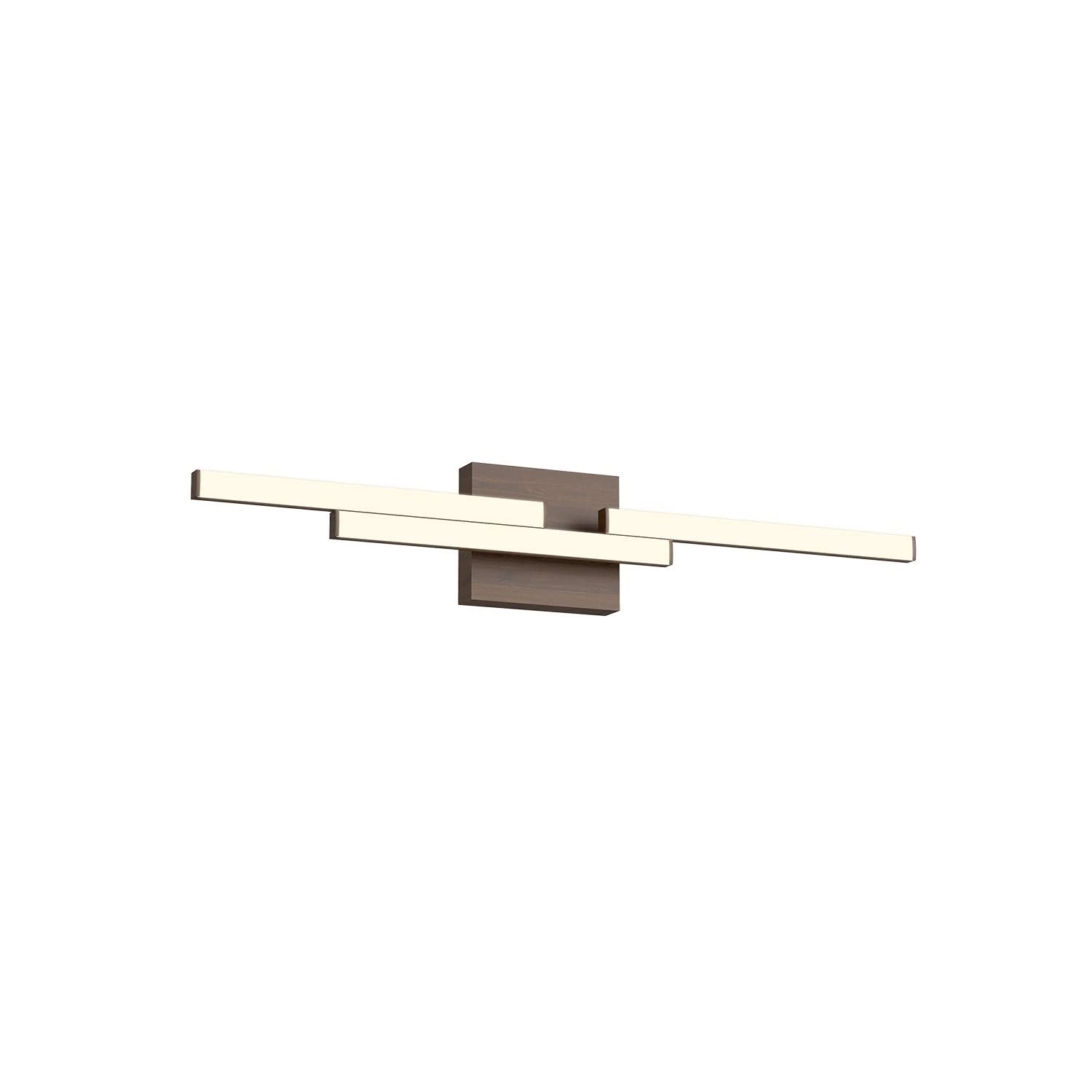 Kuzco VL52727-WT ANELLO MINOR 27" VANITY WALNUT 20W 120VAC WITH LED DRIVER 3000K 90CRI