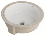 Gerber G0013740 White Luxoval Round Undercounter Bathroom Sink