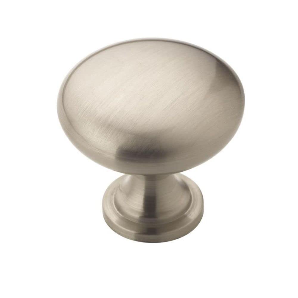 Amerock Cabinet Knob Satin Nickel 1-1/4 inch (32 mm) Diameter Edona 1 Pack Drawer Knob Cabinet Hardware