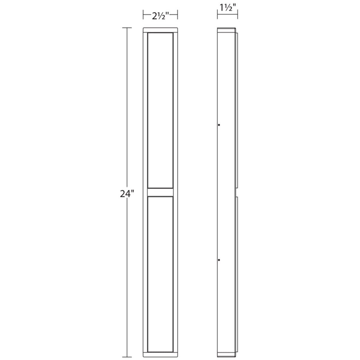 Sonneman 2558.01 Dazzle Slim 24" LED Bath Bar Polished Chrome