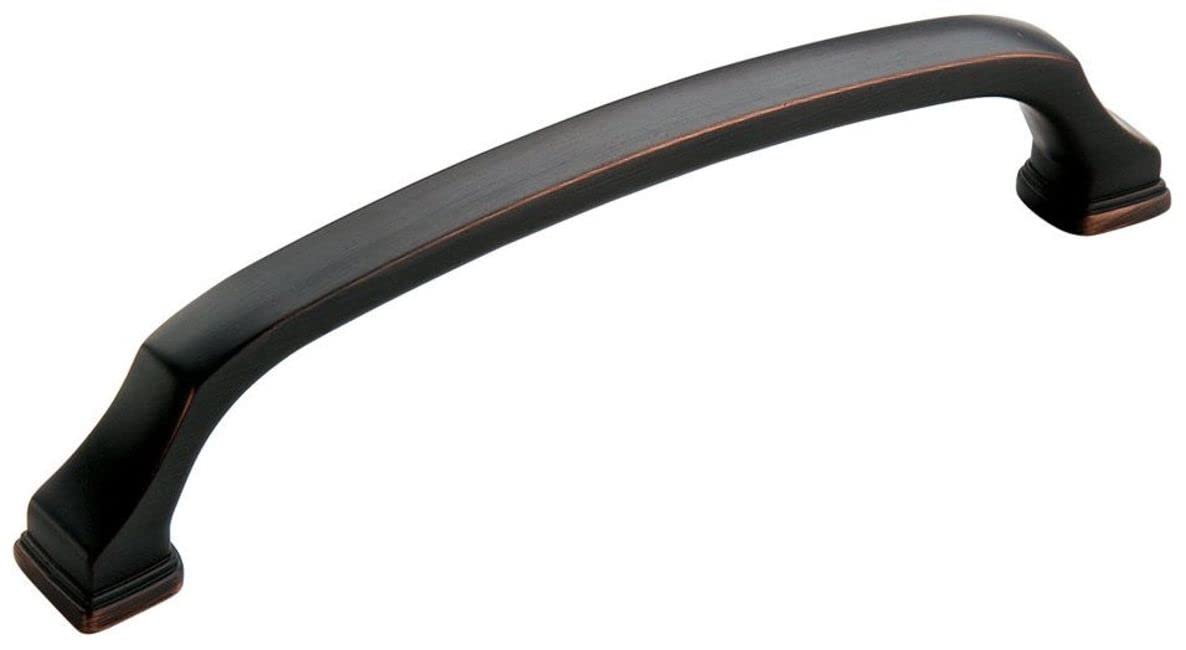 Amerock Cabinet Pull Oil Rubbed Bronze 6-5/16 inch (160 mm) Center to Center Revitalize 1 Pack Drawer Pull Drawer Handle Cabinet Hardware