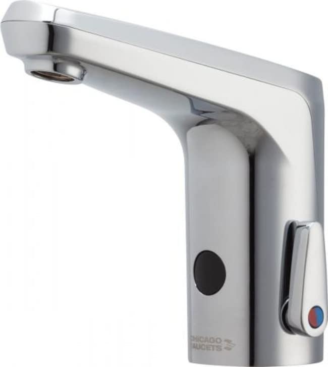 Chicago Faucets E80-A11A-17ABCP Bathroom-Sink-faucets, Polished Chrome