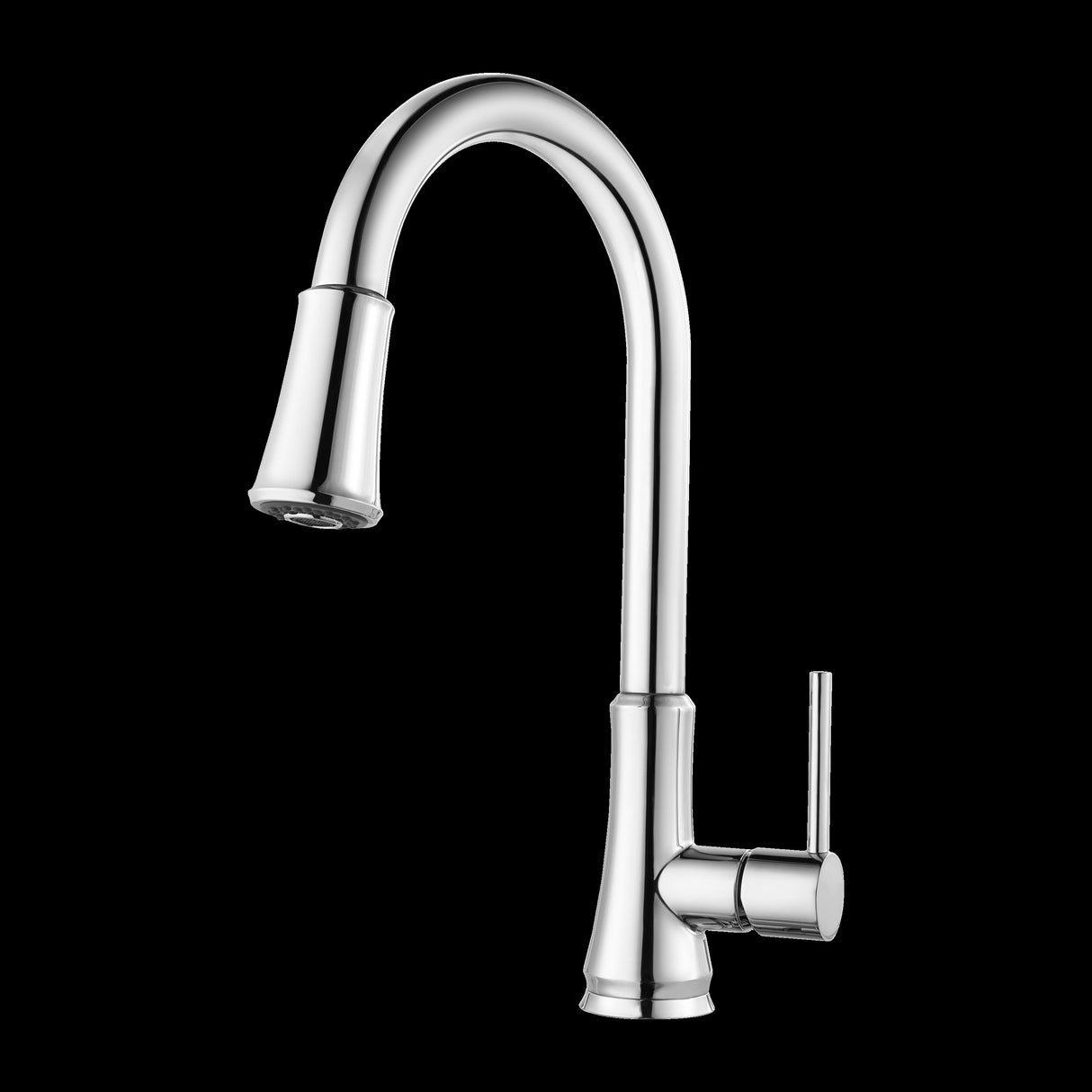 Pfirst Series 1-Handle Pull-Down Kitchen Faucet in Polished Chrome