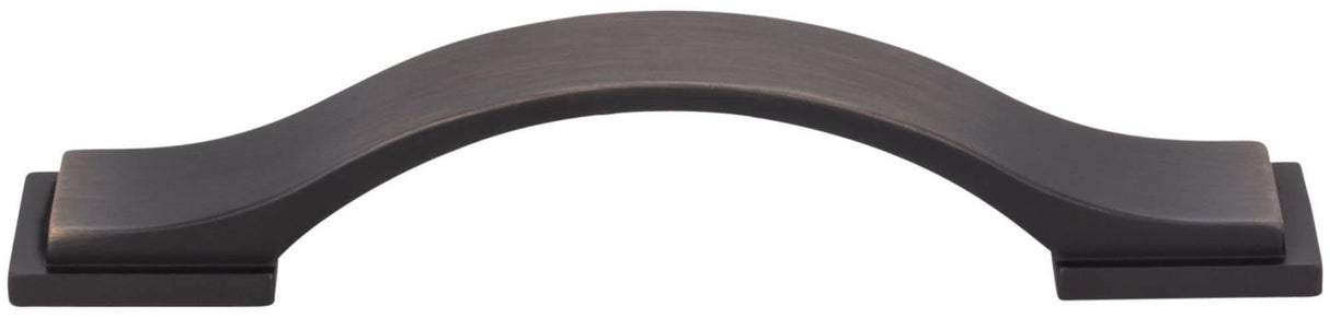 Jeffrey Alexander 80152-96MB 96 mm Center-to-Center Matte Black Strap Mirada Cabinet Pull
