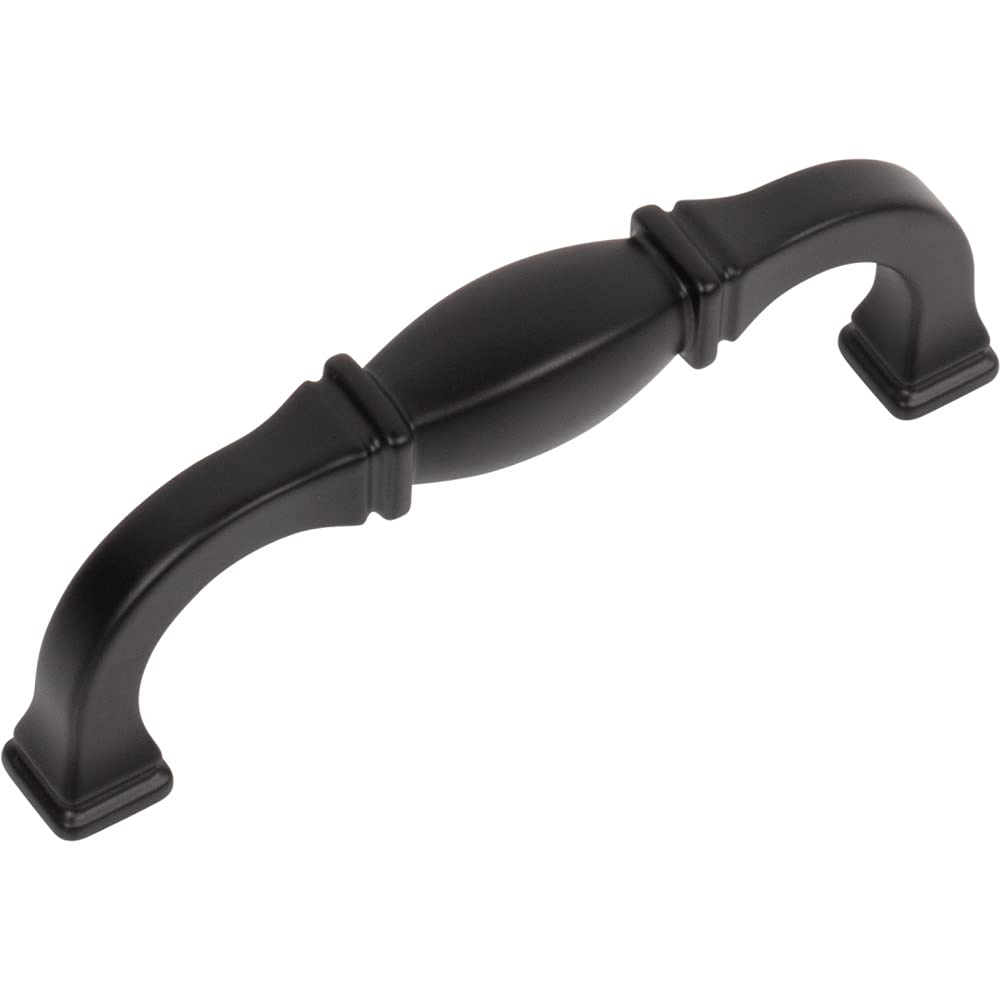 Jeffrey Alexander 278-96MB 96 mm Center-to-Center Matte Black Audrey Cabinet Pull