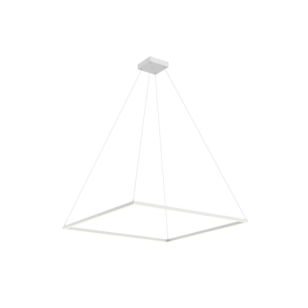 Kuzco PD88148-WH PIAZZA 48" PENDANT WH TEXTURED DOWN ONLY DUO CANOPY 930 TRIAC 120 103W