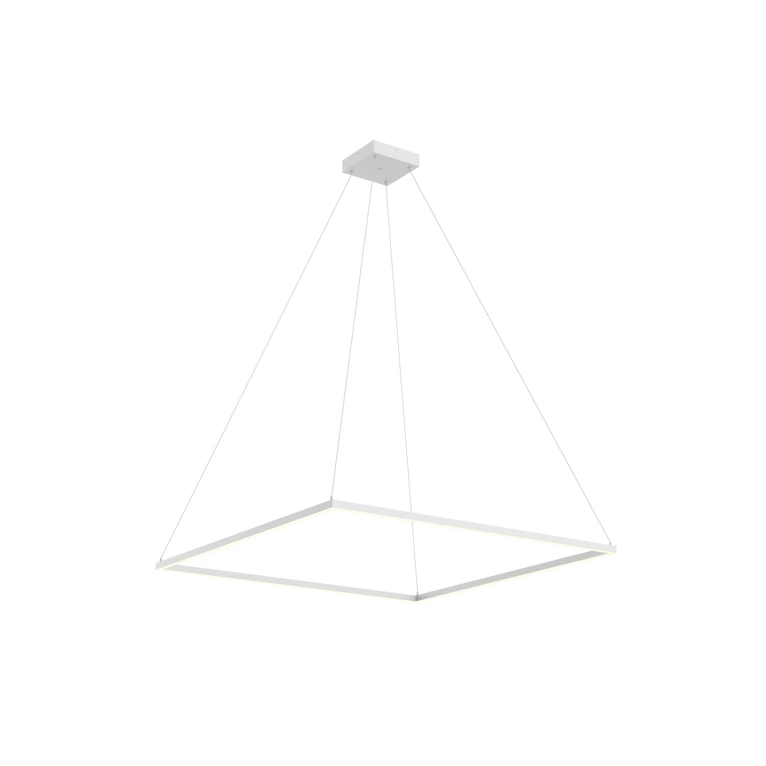 Kuzco PD88148-WH PIAZZA 48" PENDANT WH TEXTURED DOWN ONLY DUO CANOPY 930 TRIAC 120 103W