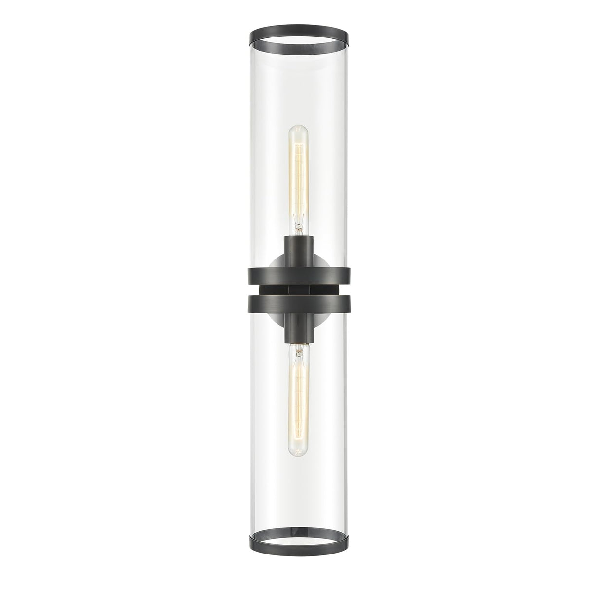 Alora WV311602UBCG REVOLVE II WALL VANITY 2 LIGHT URBAN BRONZE CLEAR GLASS