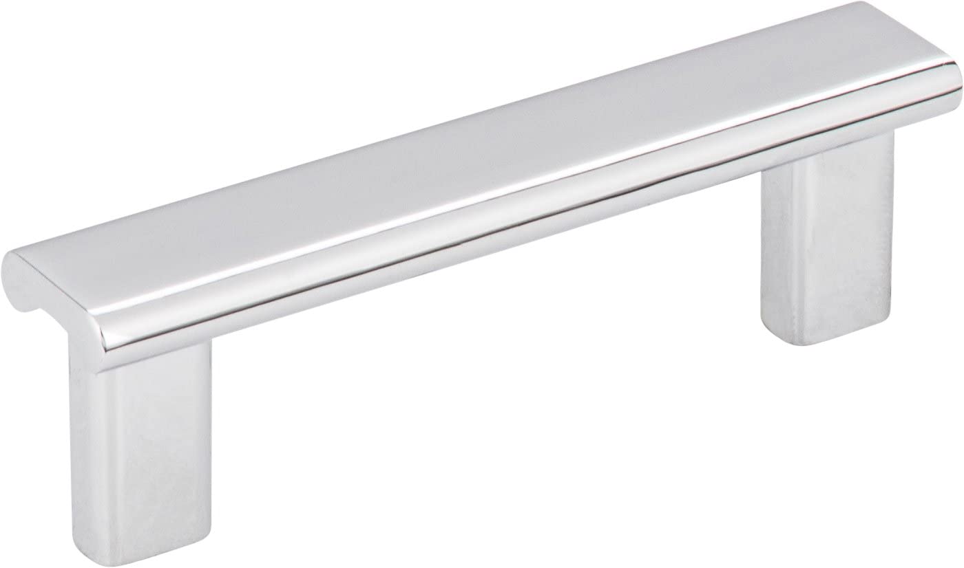 Elements 183-3PC 3" Center-to-Center Polished Chrome Square Park Cabinet Pull