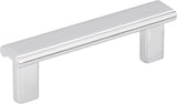 Elements 183-3SN 3" Center-to-Center Satin Nickel Square Park Cabinet Pull