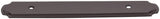 Jeffrey Alexander B812-96SBN 6-1/8" O.L. (96 mm Center-to-Center) Satin Black Nickel Rope Pull Backplate