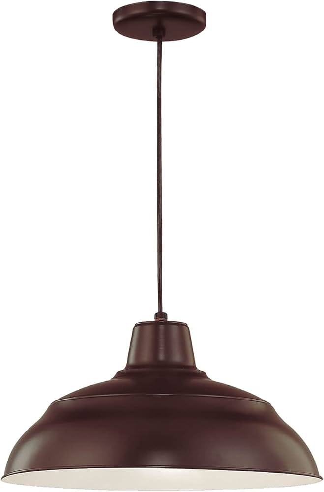 Millennium Lighting RWHC17-ABR RLM Single Light 17" Wide Pendant
