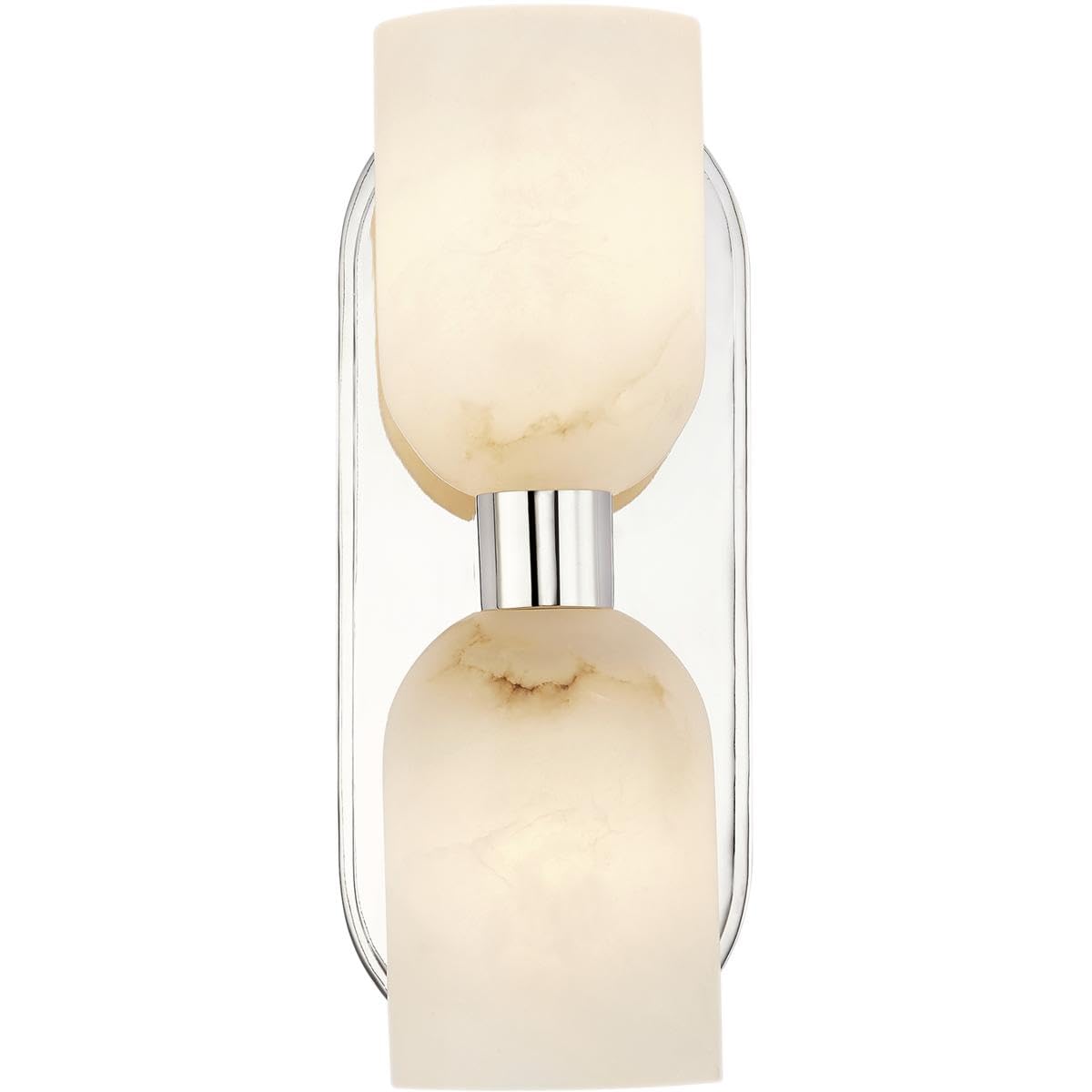 Alora WV338902PNAR LUCIAN 11" WV POLISHED NICKEL ALABASTER 2 X 60W E12