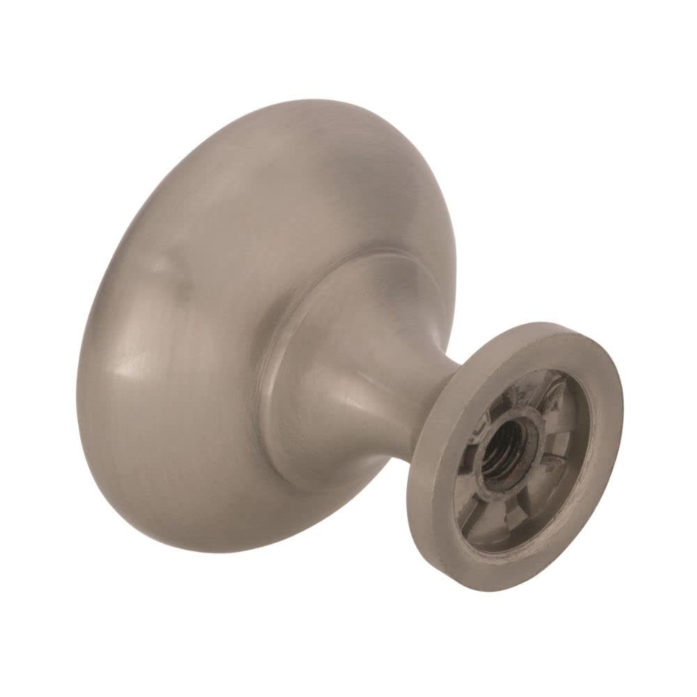 Amerock Cabinet Knob Satin Nickel 1-1/4 inch (32 mm) Diameter Edona 1 Pack Drawer Knob Cabinet Hardware