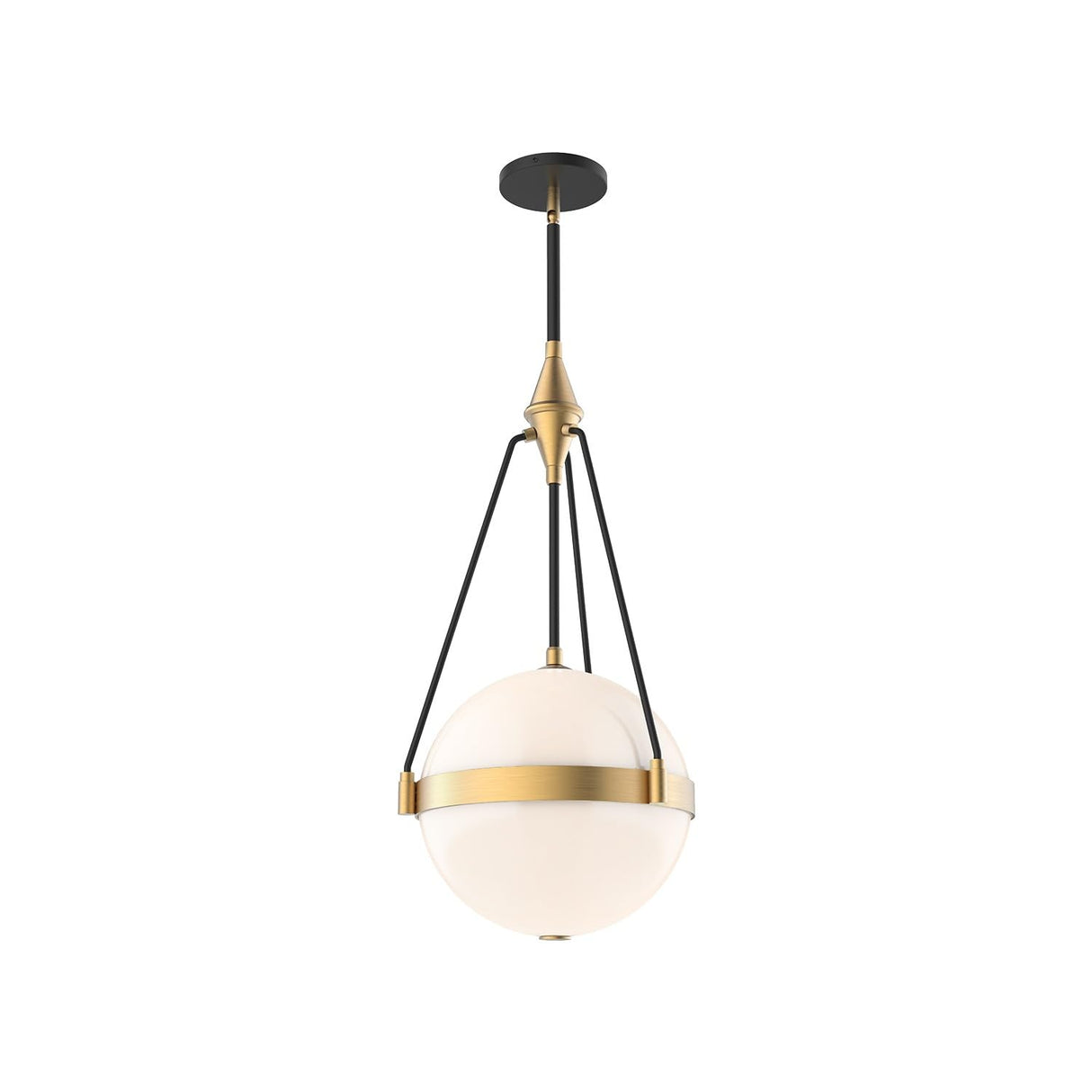Alora PD406414BGGO HARMONY 3 HEAD 14" PENDANT BRUSHED GOLD GLOSSY OPAL GLASS E26 60WX3