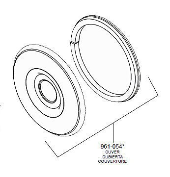 Pfister 961-054 Escutcheon Plate for R89 Pfirst Series Shower Valve Trim, Brushed Nickel