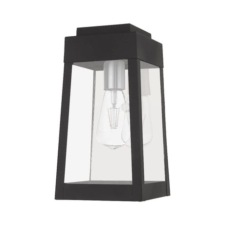 Livex Lighting 20852-07 Oslo - 12" One Light Outdoor Wall Lantern, Bronze Finish with Clear Glass