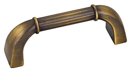 Jeffrey Alexander Z281-ABSB 3" Center-to-Center Antique Brushed Satin Brass Cordova Cabinet Pull
