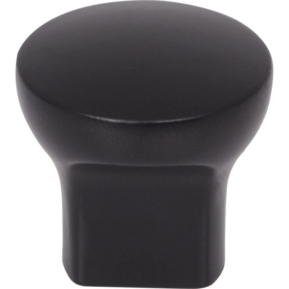 Elements 239MB 1" Diameter Matte Black Round Brenton Cabinet Knob