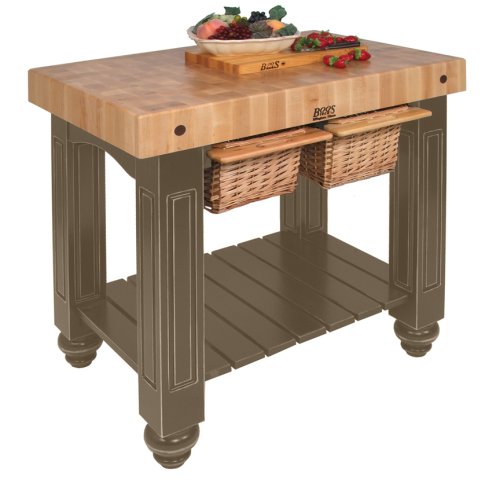 John Boos CU-GB3624-UG Gathering Block II 36x24x36 Gray Stain