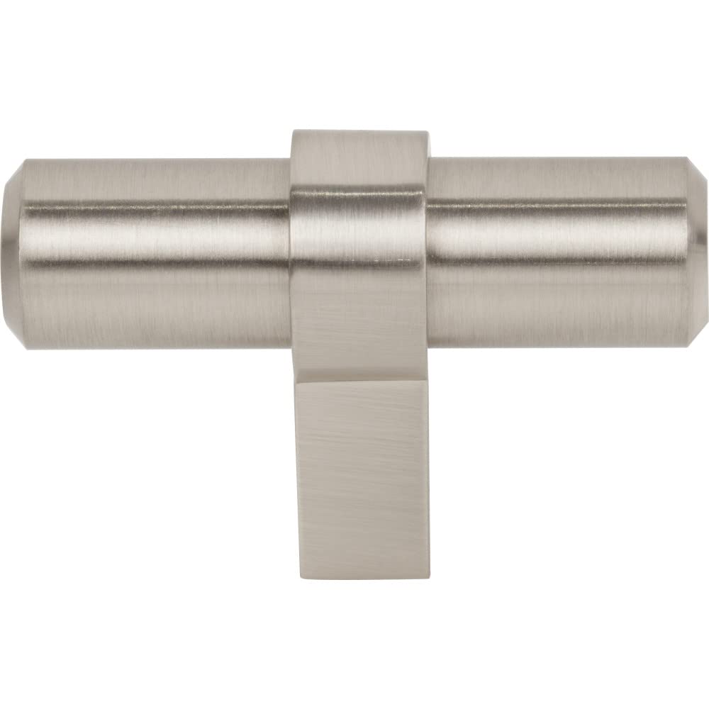 Jeffrey Alexander 51SN 2" Overall Length Satin Nickel Key Grande Cabinet "T" Knob