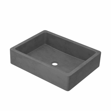 Native Trails NSL1915-S Nipomo Native Stone Universal-Mount Bathroom Sink, Slate