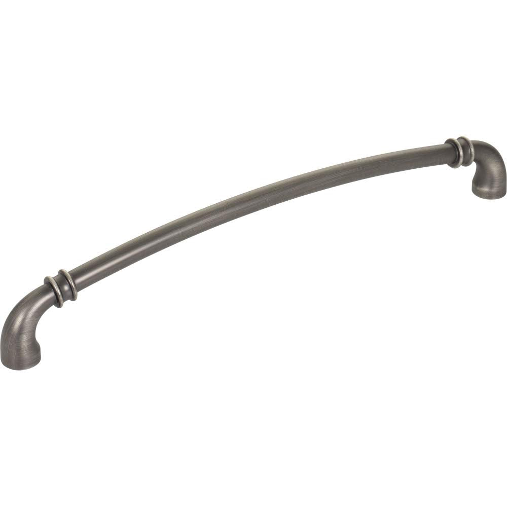 Jeffrey Alexander 445-224BNBDL 224 mm Center-to-Center Brushed Pewter Marie Cabinet Pull