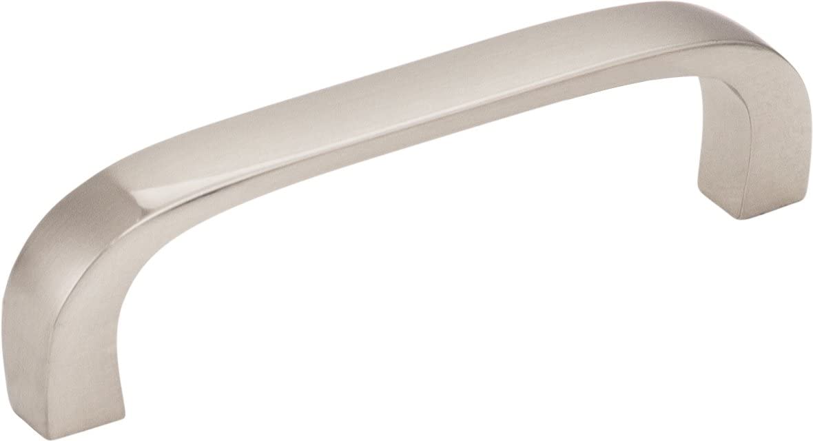 Elements 984-3DACM 3" Center-to-Center Gun Metal Square Slade Cabinet Pull