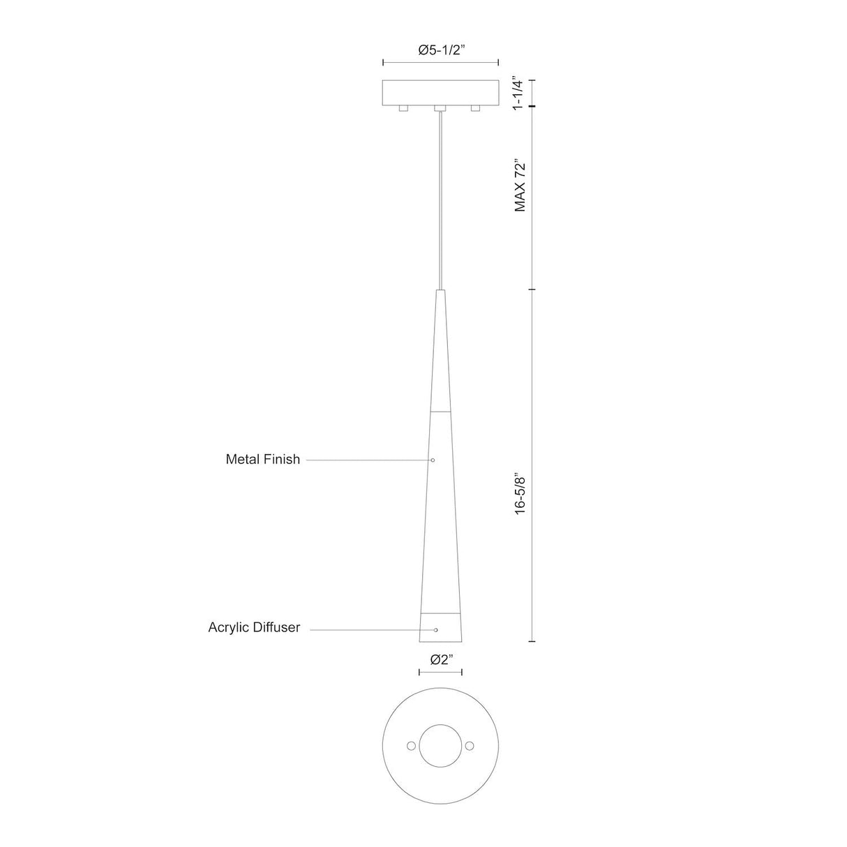 Kuzco 402501BG-LED ULTRA 2" 40 Brushed Gold 120V ELV LED 3000K 90CRI 6W