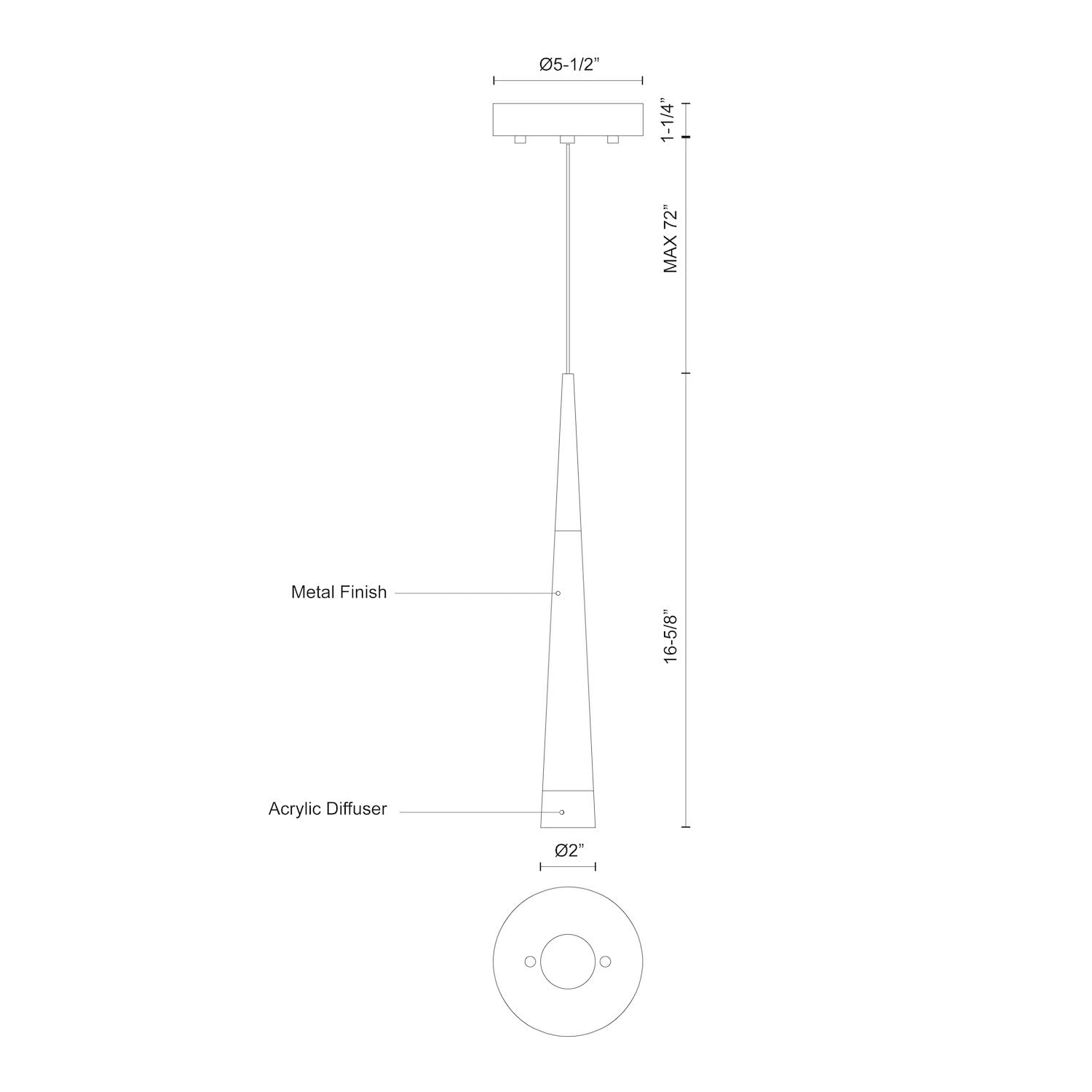 Kuzco 402501BG-LED ULTRA 2" 40 Brushed Gold 120V ELV LED 3000K 90CRI 6W