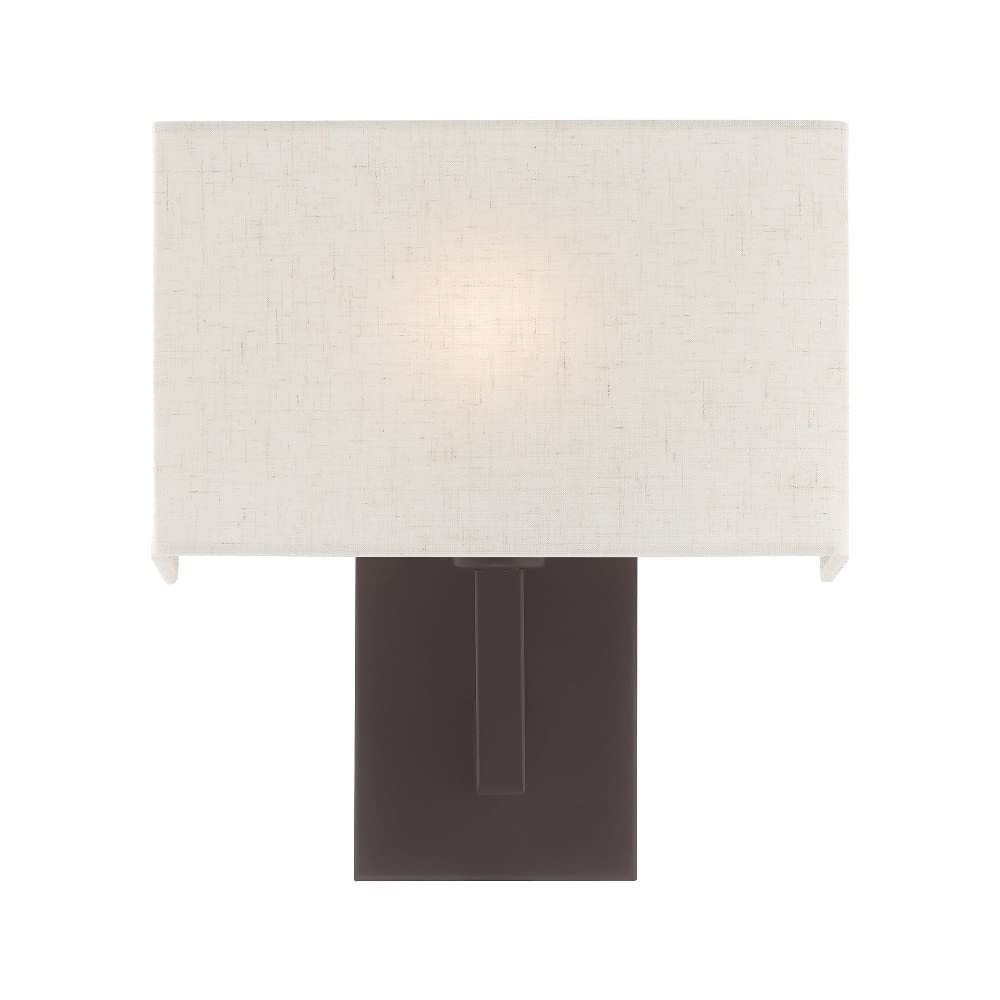 Livex Lighting 42412-91 Transitional One Light Wall Sconce from Hayworth Collection in Pwt, Nckl, B/S, Slvr. Finish, Medium, Brushed Nickel