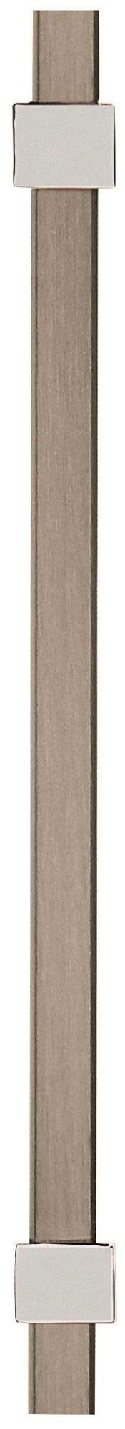 Amerock Cabinet Pull Silver Champagne/Black Nickel 5-1/16 inch (128 mm) Center to Center Mulino 1 Pack Drawer Pull Drawer Handle Cabinet Hardware