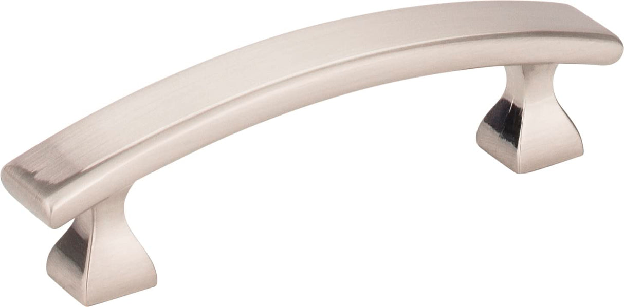 Elements 449-3SN 3" Center-to-Center Satin Nickel Square Hadly Cabinet Pull