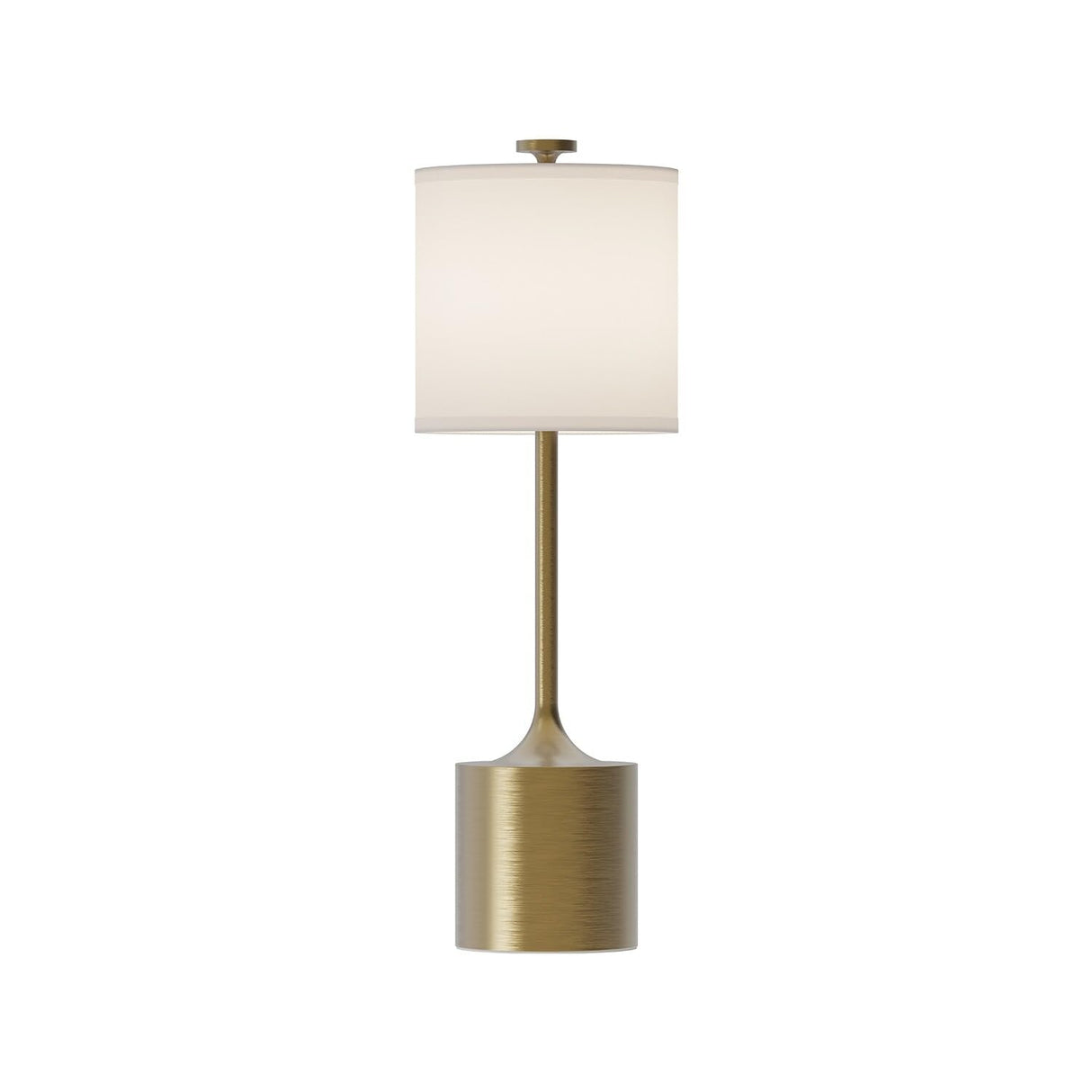 Alora TL418726BGIL ISSA 26" TABLE LAMP BRUSHED GOLD IVORY LINEN 96" WIRE ON/OFF SWITCH E26 60W
