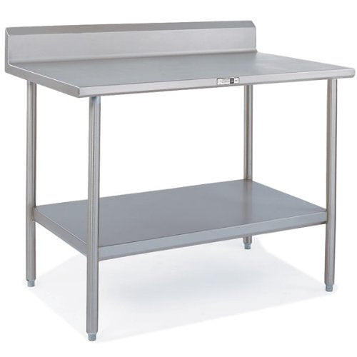 John Boos ST6R5-2496SSK 96" x 24" Work Table w/Riser Top