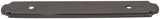 Jeffrey Alexander B812-96ORB 6-1/8" O.L. (96 mm Center-to-Center) Dark Bronze Pull Backplate