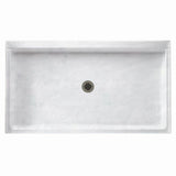 Swanstone SS-3260 32 x 60 Swanstone Alcove Shower Pan with Center Drain in Ice SF03260MD.130