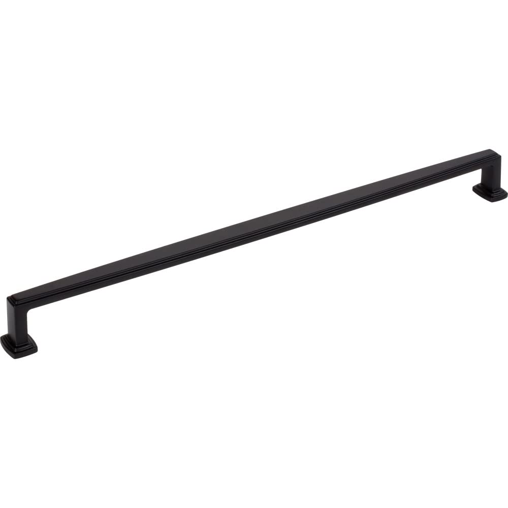 Jeffrey Alexander 171-305MB 305 mm Center-to-Center Matte Black Richard Cabinet Pull