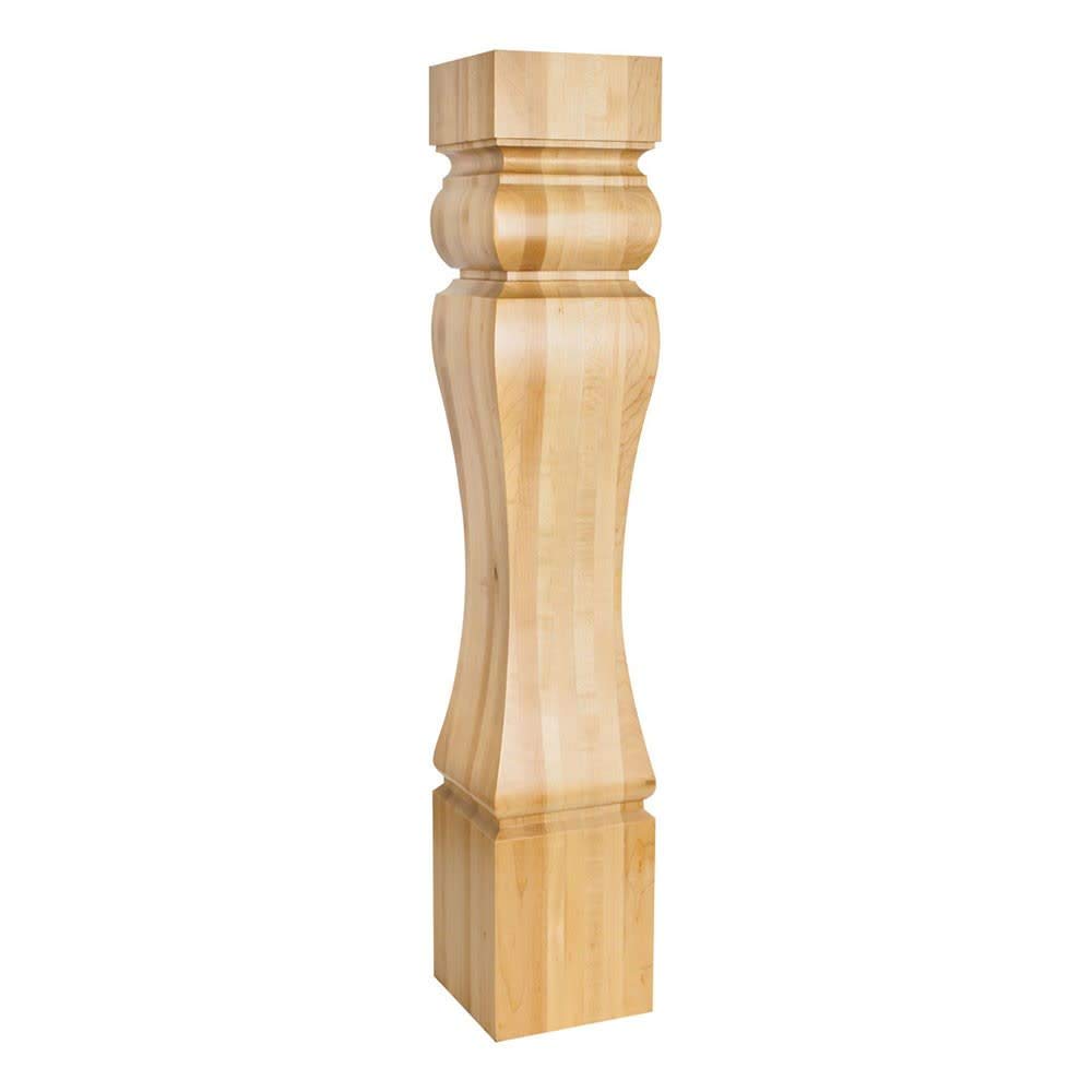Hardware Resources P37-6.5ALD 6-1/2" W x 6-1/2" D x 35-1/2" H Alder Baroque Post