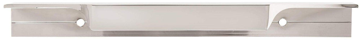 Amerock Cabinet Edge Pull Polished Nickel 4-9/16 inch (116 mm) Center to Center Extent 1 Pack Drawer Pull Drawer Handle Cabinet Hardware