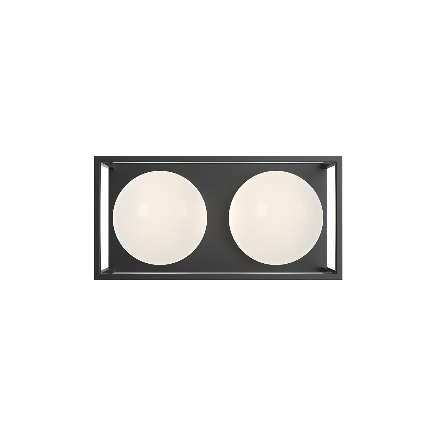 Alora VL519213MBOP AMELIA 13" VL MATTE BLACK OPAL GLASS 2X60W E26