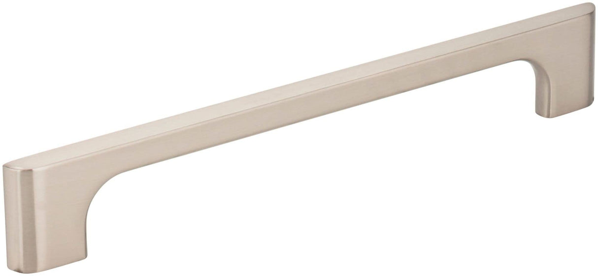 Jeffrey Alexander 286-160SN 160 mm Center-to-Center Satin Nickel Asymmetrical Leyton Cabinet Pull