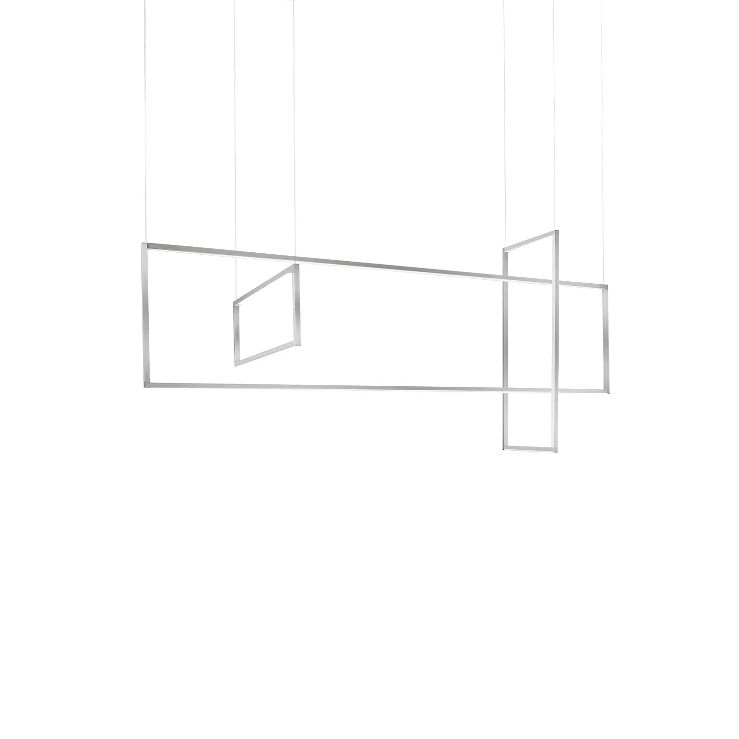 Kuzco MP28356-BN ARKELL 56" MP Brushed Nickel 120V TRIAC/ELV LED 3000K 90CRI 90W