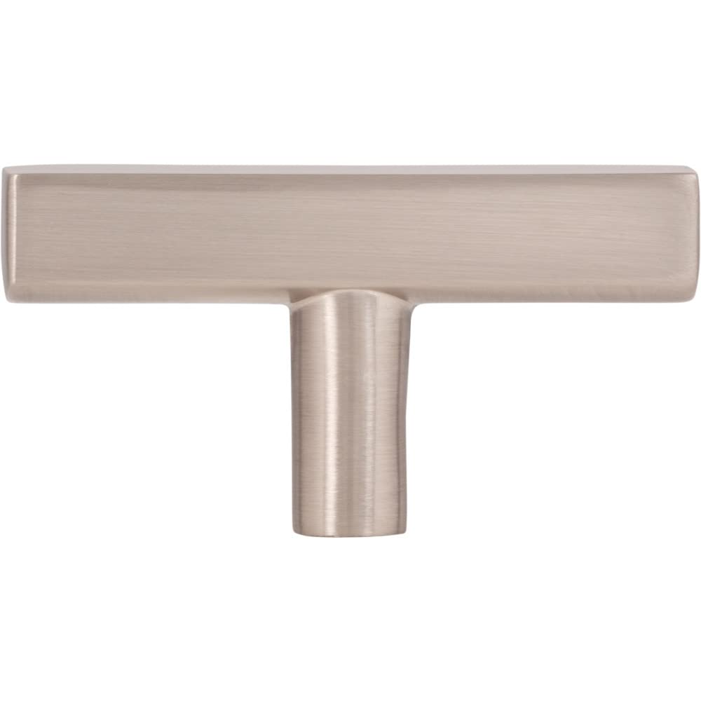 Jeffrey Alexander 845TL-SN 2-1/4" Satin Nickel Dominique Cabinet "T" Knob