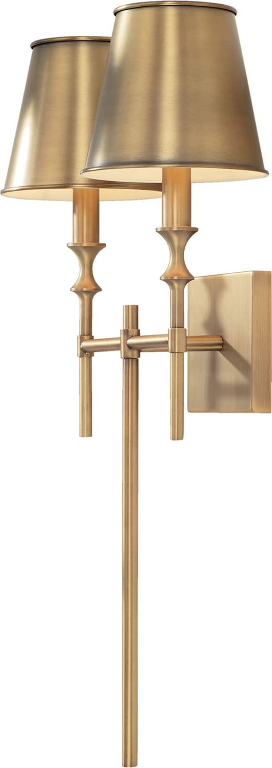 Capital Lighting 649721AD-708 Whitney 2 Light Sconce Aged Brass