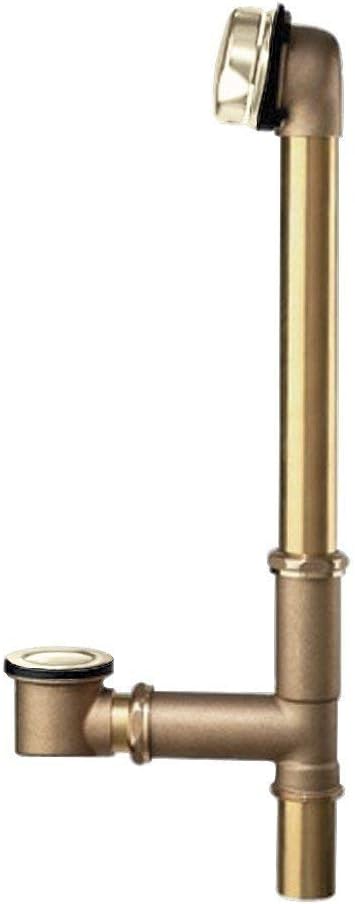 American Standard 1583470.295 Universal Bathtub Drain with Rotary Knob, Full, Satin