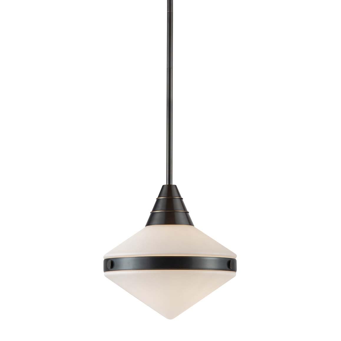 Alora PD348114UBOP WILLARD 14" PD URBAN BRONZE MATTE OPAL GLASS 1 x 60W E26