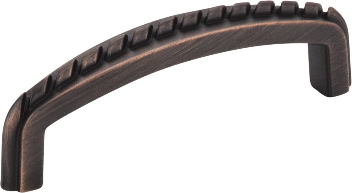 Elements Z118-3DACM 3" Center-to-Center Gun Metal Rope Detailed Cypress Cabinet Pull